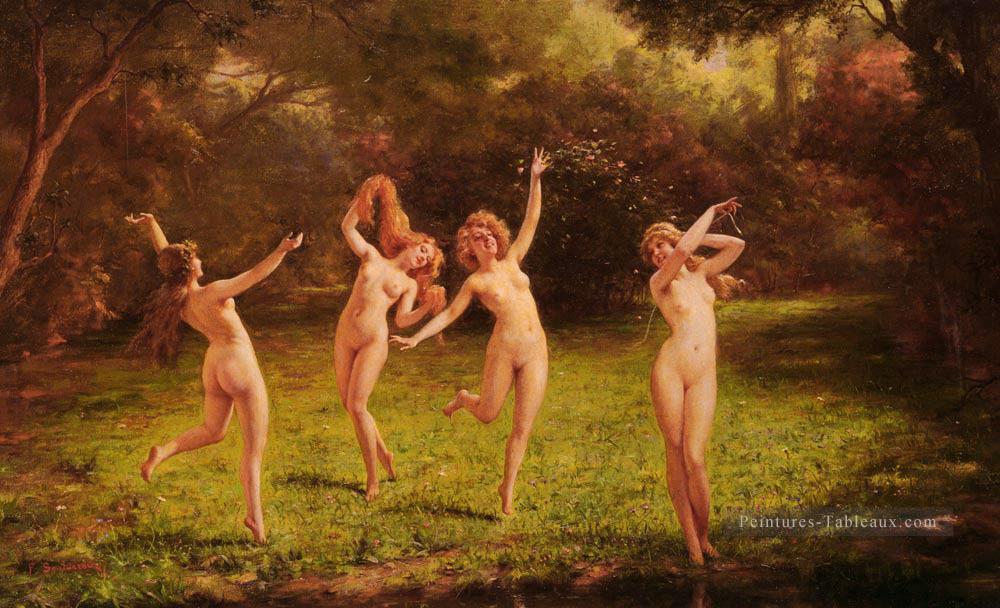 Nus de printemps Frederic Soulacroix Peintures à l'huile